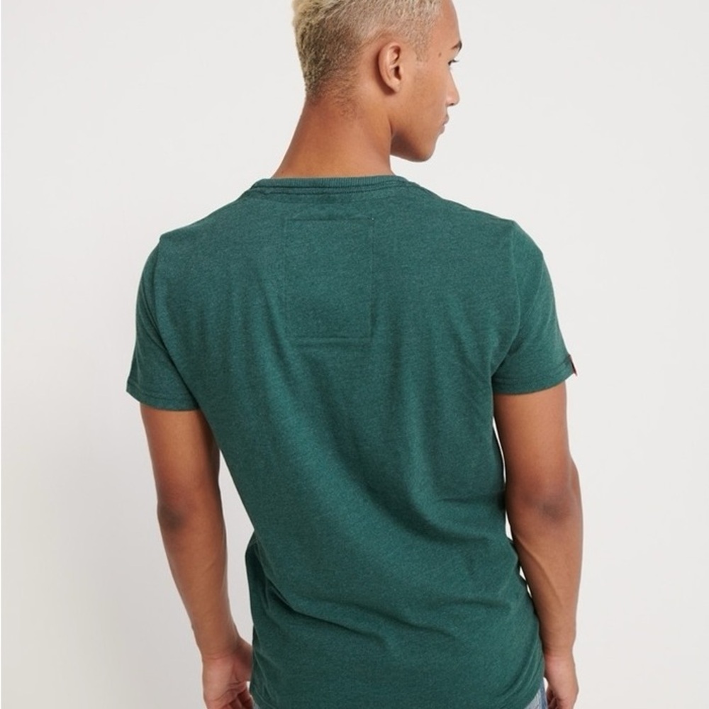 Superdry Green and Red Track Athletics Tee - Picture 3 of 11
